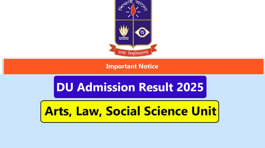 Dhaka University Admission Result 2025